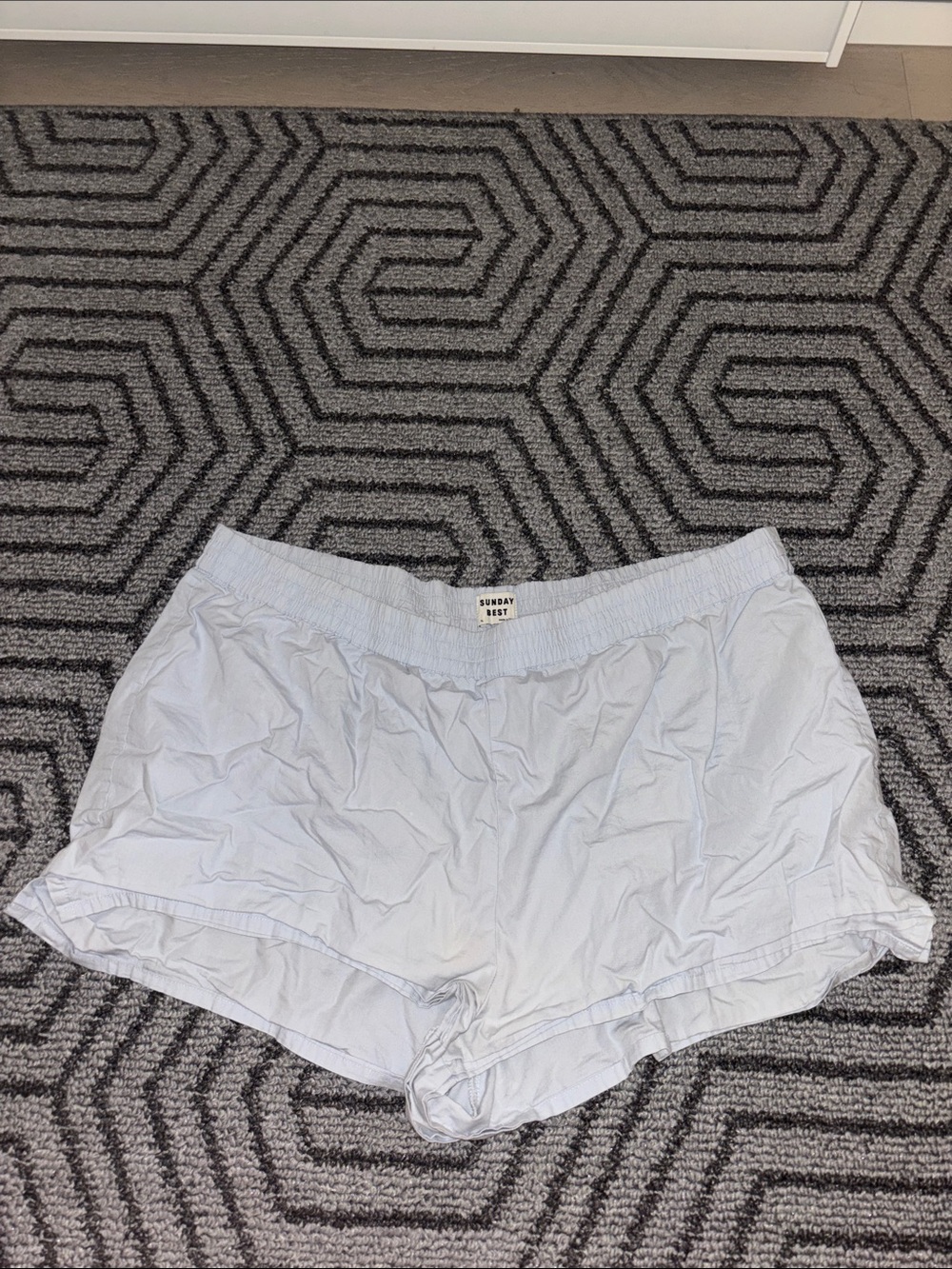 Sunday Best Pale Blue Women's Athletic Shorts